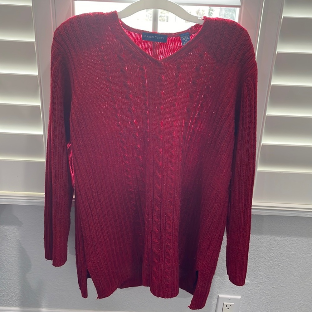 Red sweater